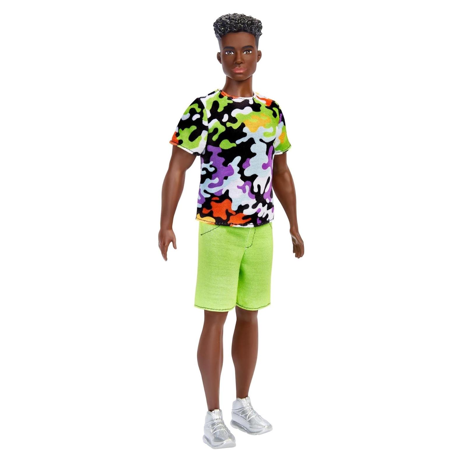 Muñeco Ken Fashionistas Mattel #123 con Atuendo Camo y Zapatillas