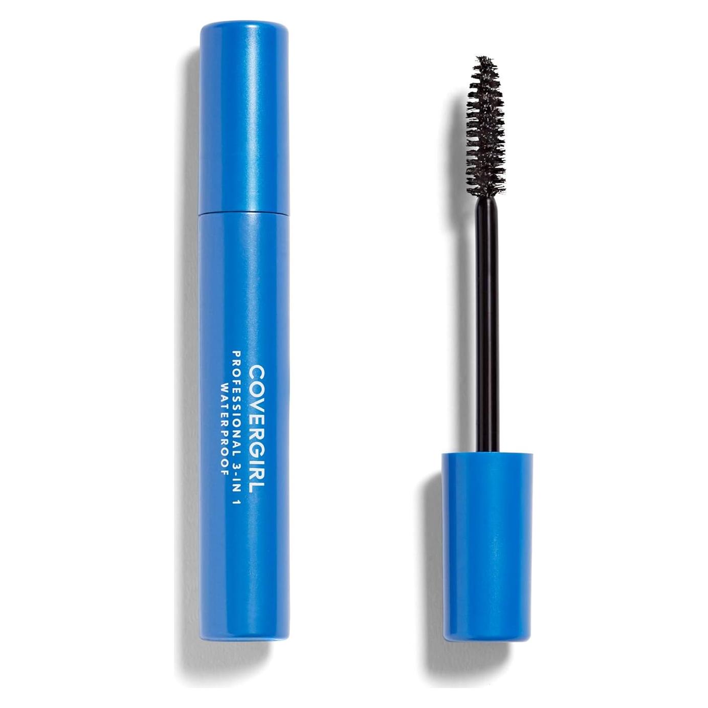 Máscara 3-en-1 Impermeable COVERGIRL Muy Negro 8.8 ml