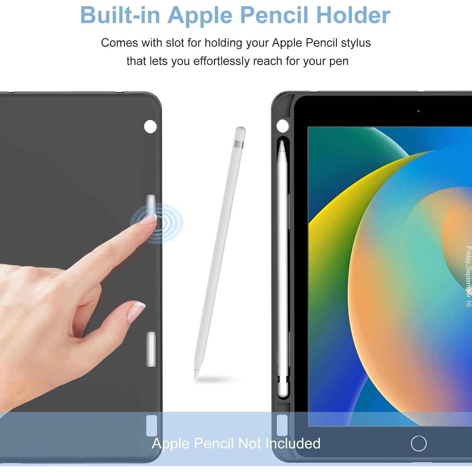 Funda de Teclado BORIYUAN para iPad 10.2"/10.5" Azul