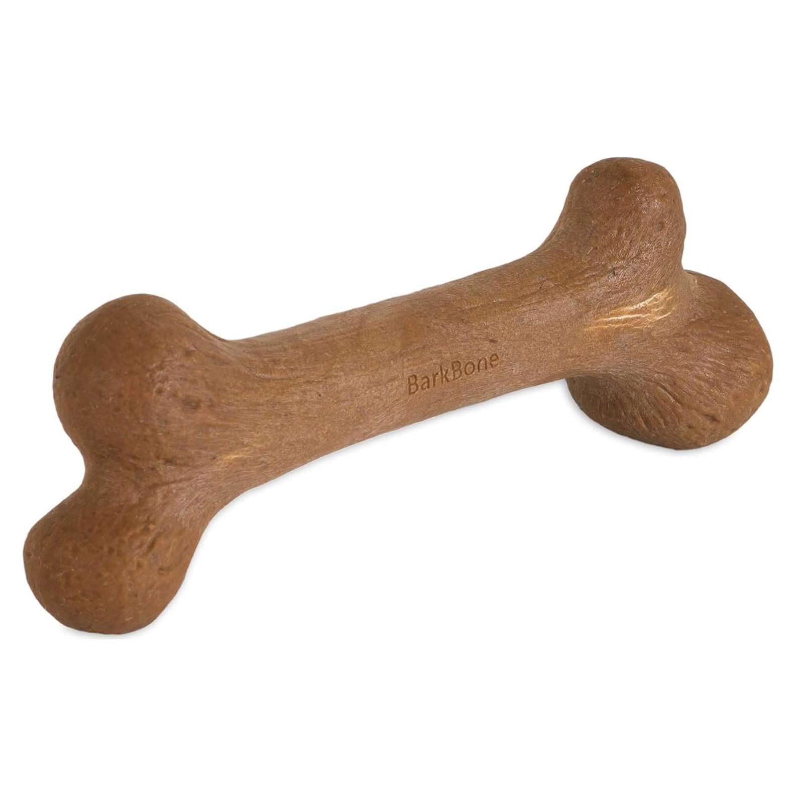 Hueso de Nylon para Perros Pet Qwerks Dinosaur BarkBone 24.77 cm Sabor Mantequilla de Maní