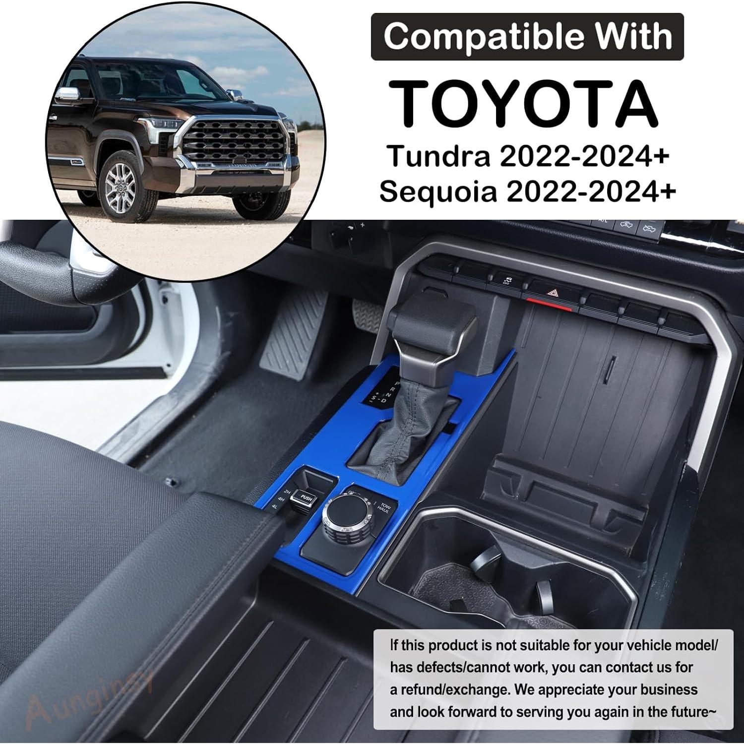 Cubierta de Panel de Cambio Aunginsy para Toyota Tundra/Sequoia 2022-2025