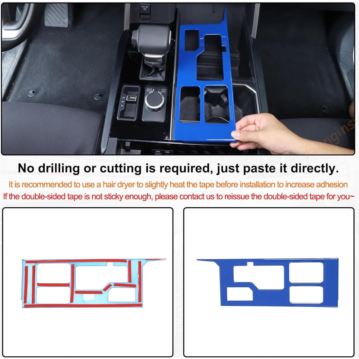 Cubierta de Panel de Cambio Aunginsy para Toyota Tundra/Sequoia 2022-2025