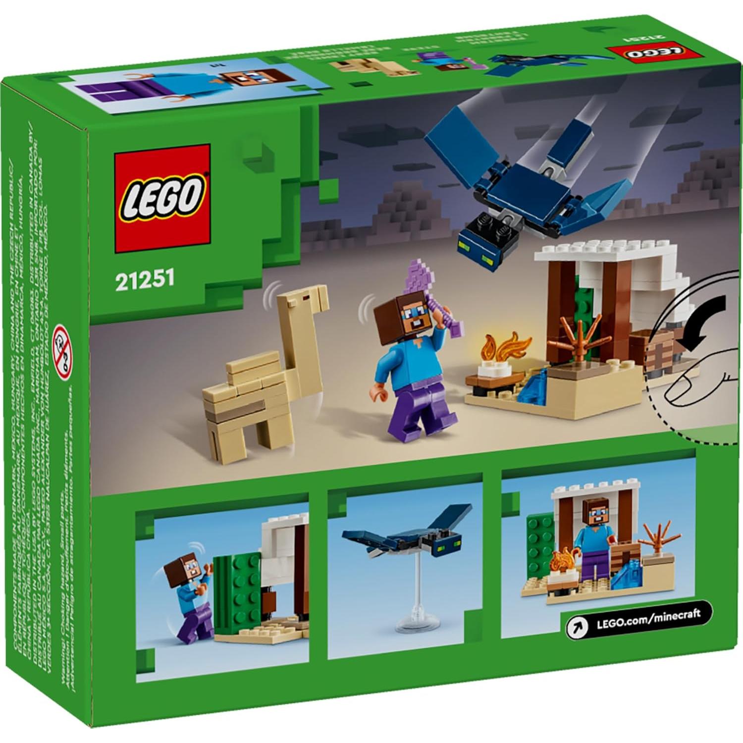 LEGO Minecraft Expedición Desértica Steve 75 Piezas