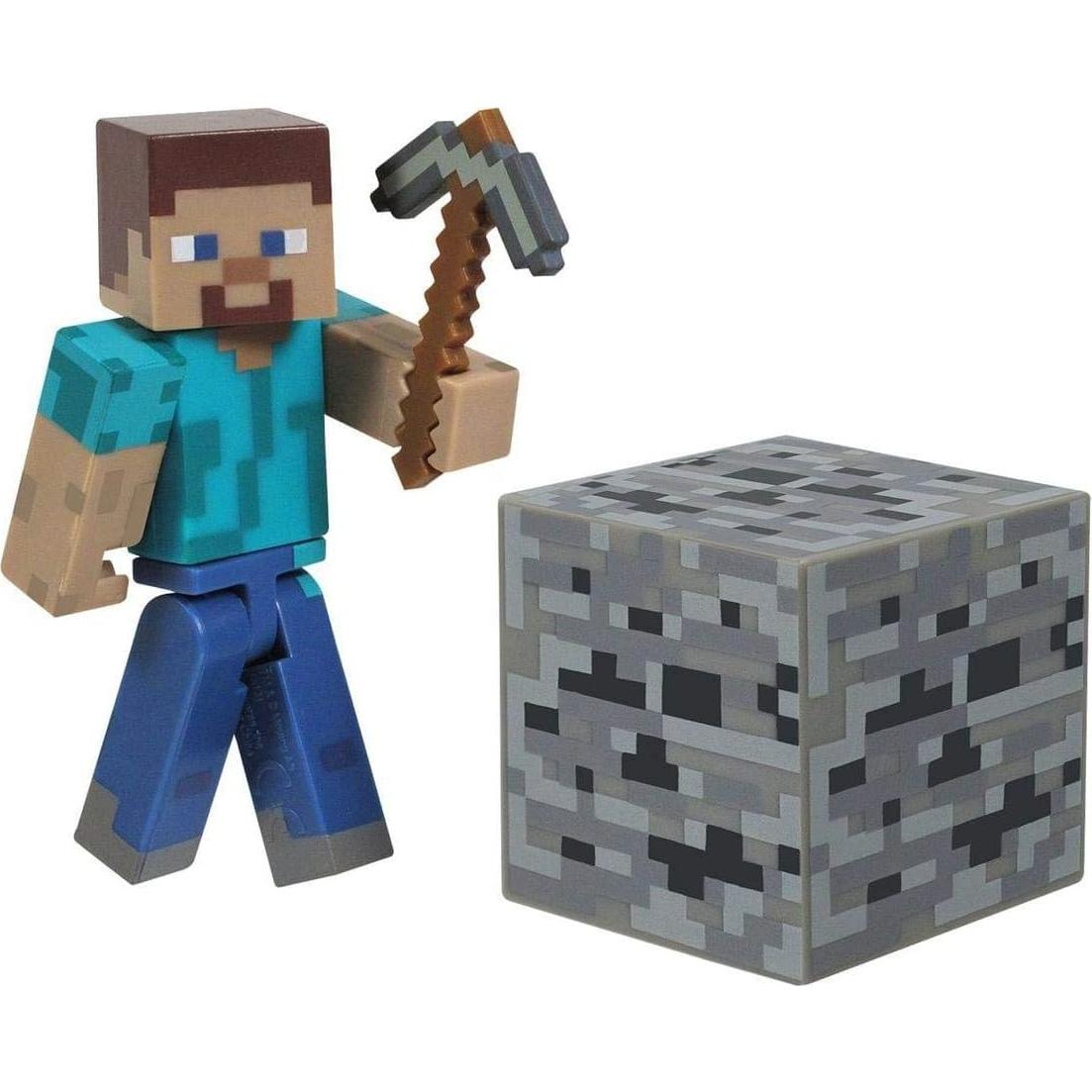 Figura de Acción Steve Minecraft Jazwares 6.99 cm con Accesorio