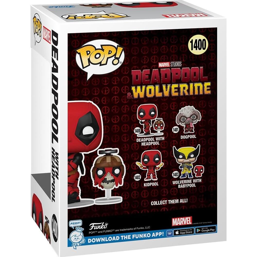 Figura Funko Pop! Deadpool & Wolverine con Headpool - 11.4 cm