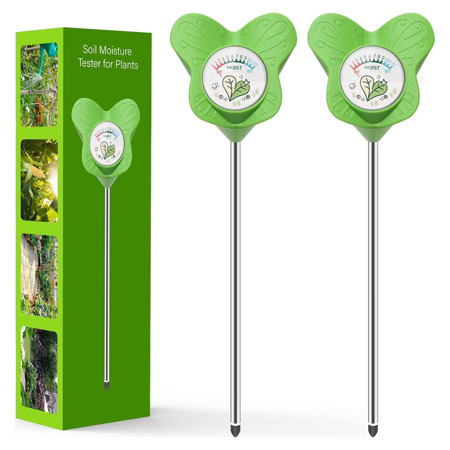 Medidor de Humedad del Suelo UNIWA - Sin Batería, 2 Paquete