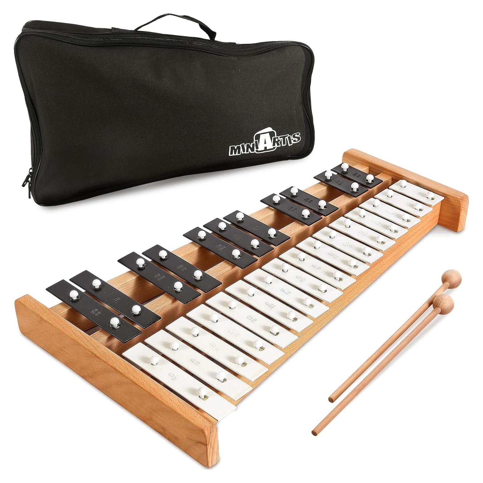 Xilófono MiniArtis 27 Notas con Estuche y Baquetas