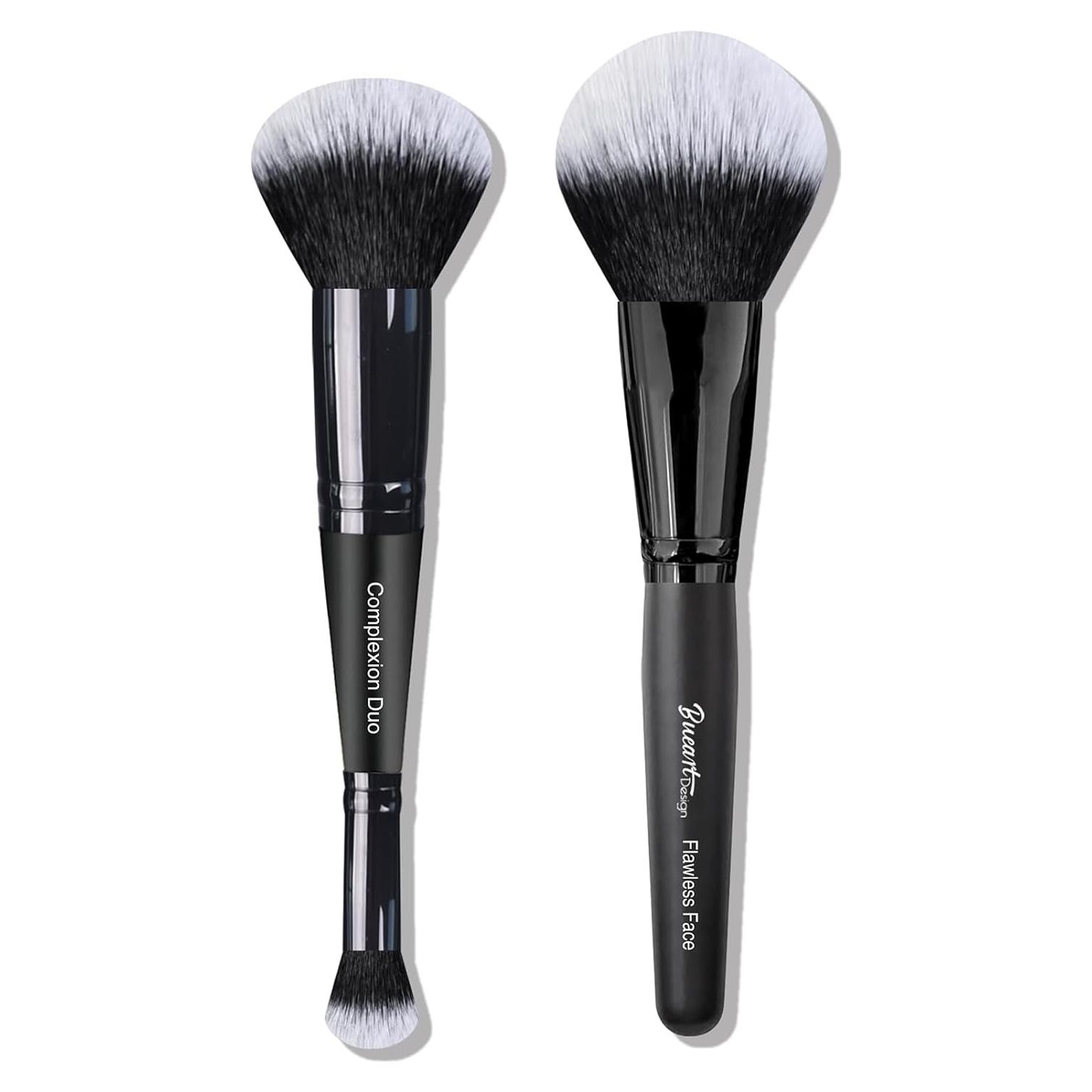 Duo de Brochas de Maquillaje Bueart Design - Base y Corrector