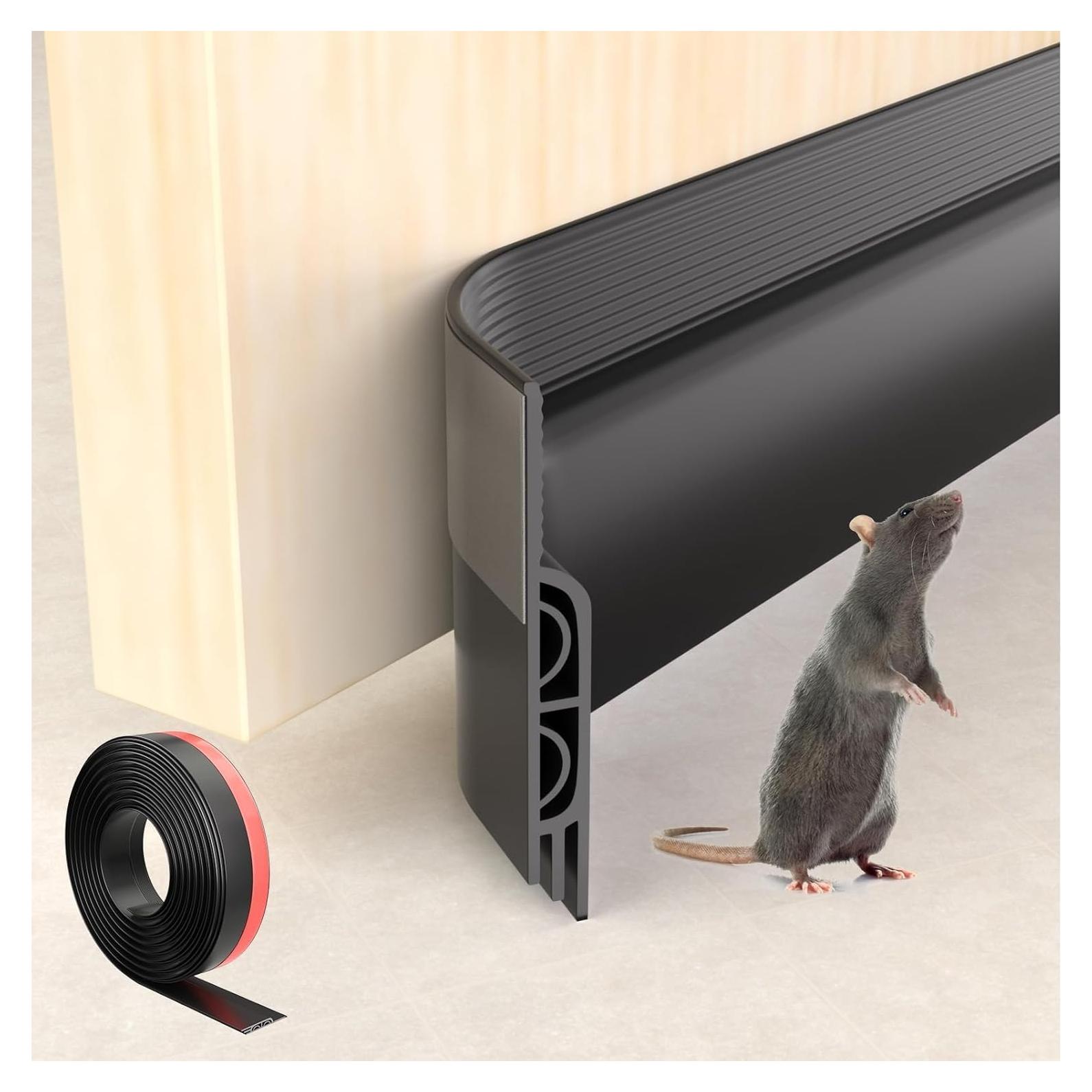 Tapón de Draft KNEELISA 39" Negro Aislante para Puerta