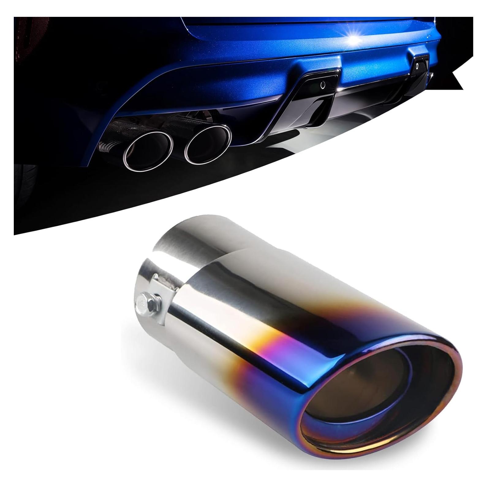 Tubería de Escape Recta UGSHY 13.97 cm x 6.35 cm Azul