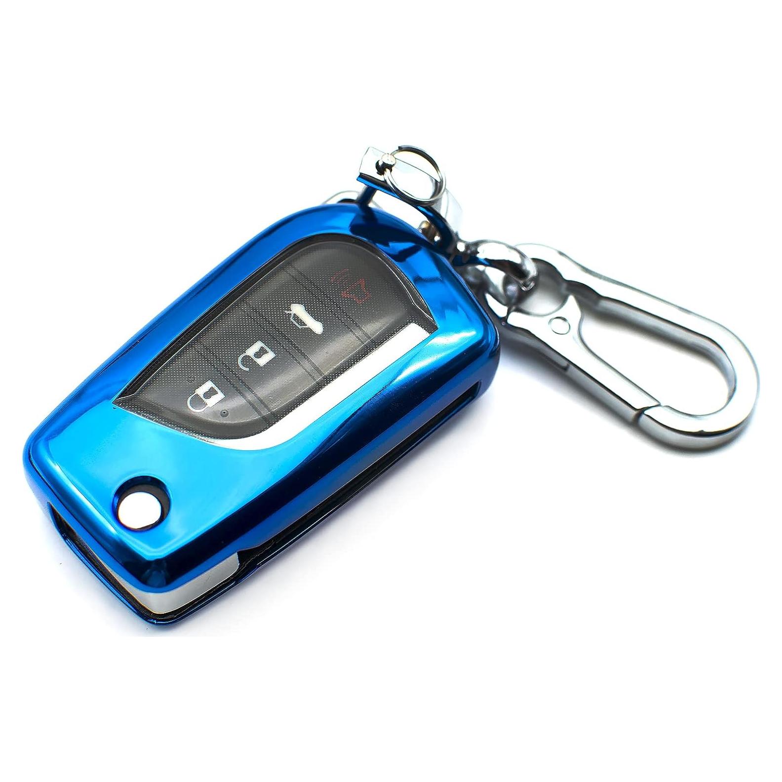 Funda de Llave TPU Azul para Toyota RAV4 Camry Corolla