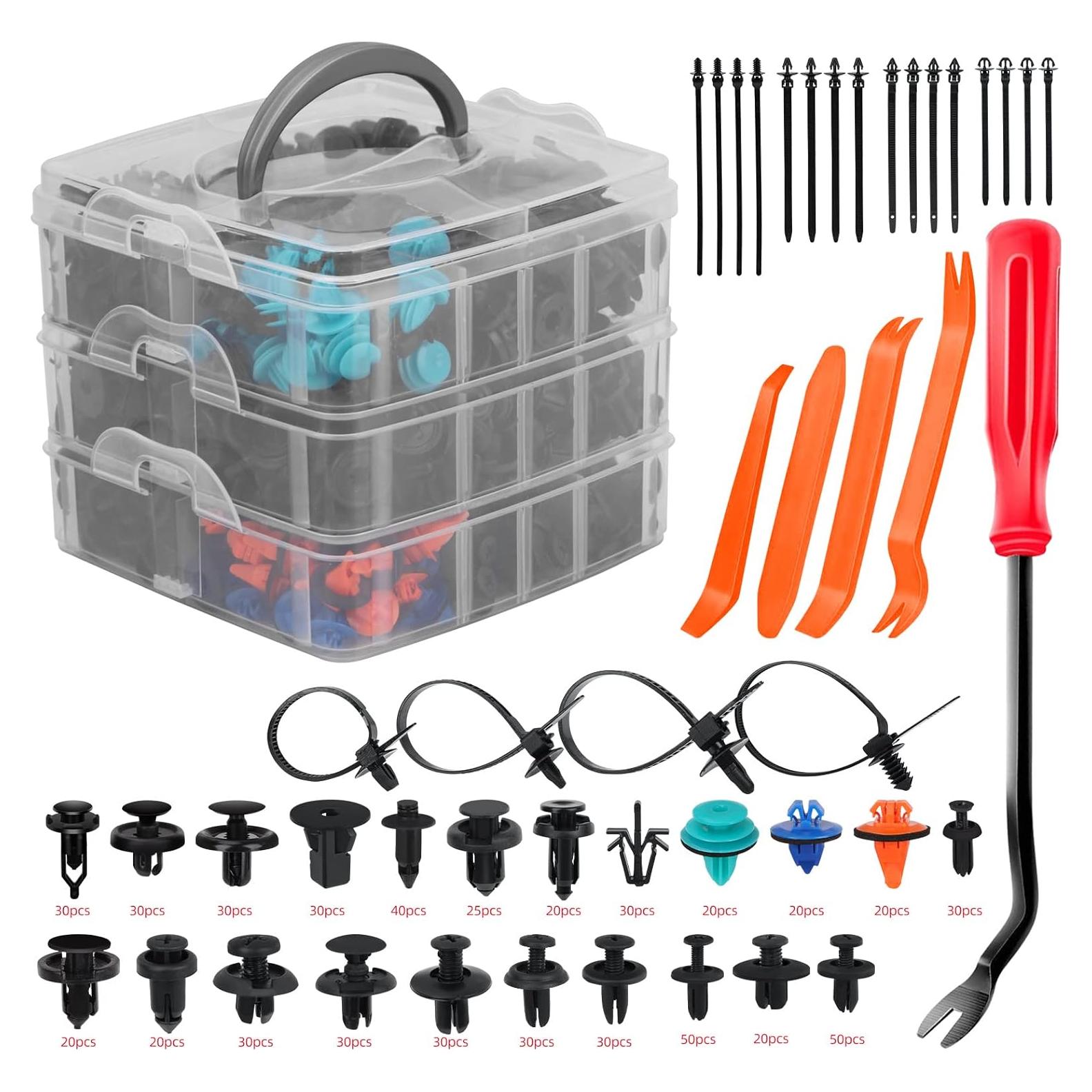 Kit de Sujetadores de Plástico 635PCS SEINECA - Clips Automotrices