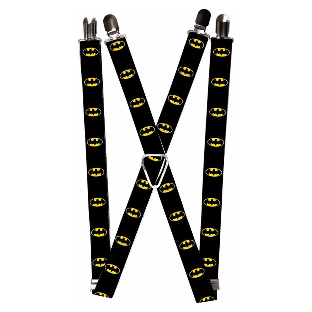 Tirantes elásticos Buckle-Down Batman Negro/Amarillo 2.54 cm