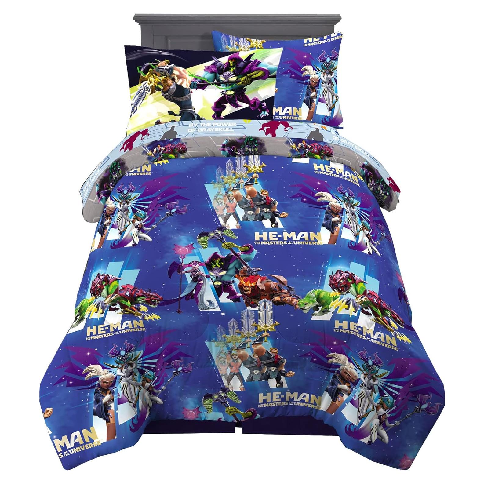 Conjunto Ropa de Cama Franco 5 Piezas Twin He-Man