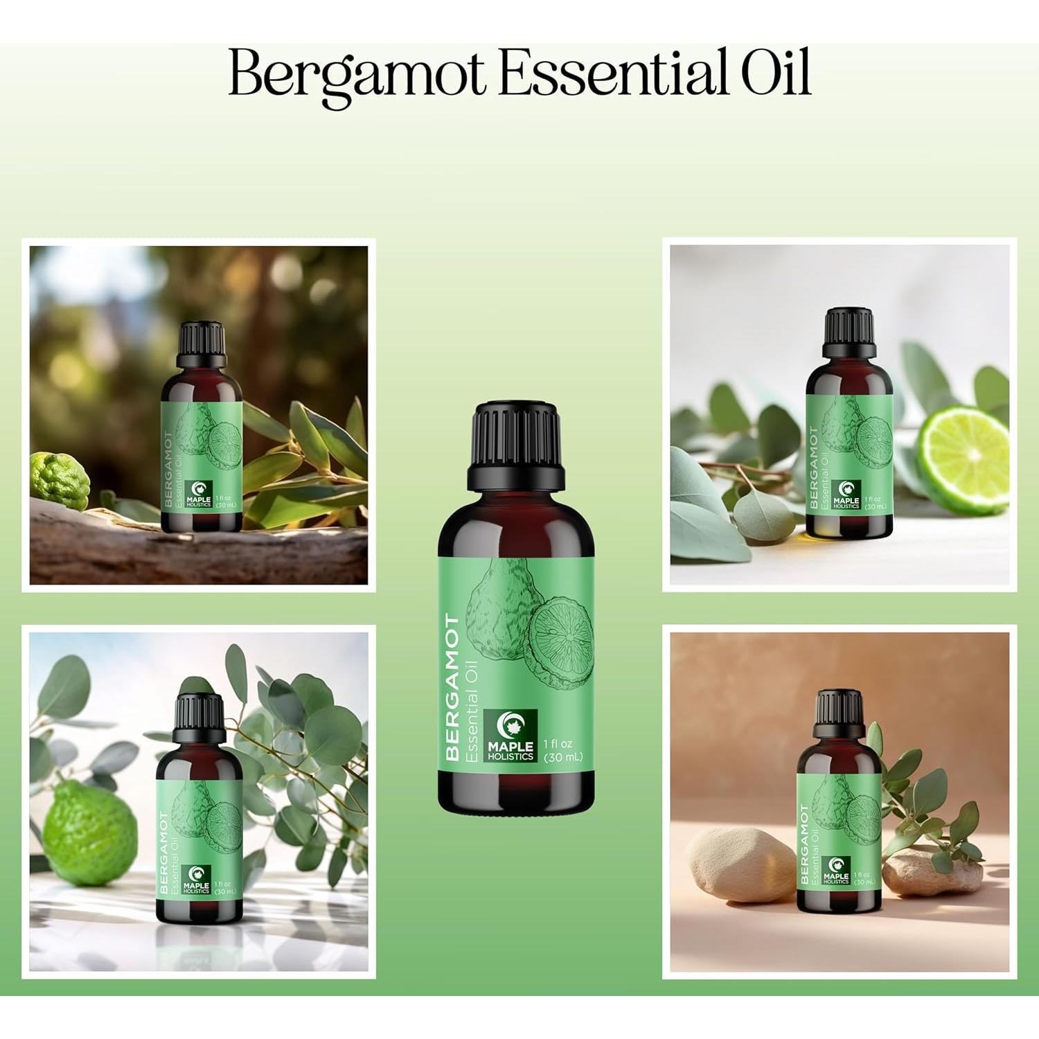 Aceite Esencial de Bergamota Maple Holistics 30ml - Puro y Natural