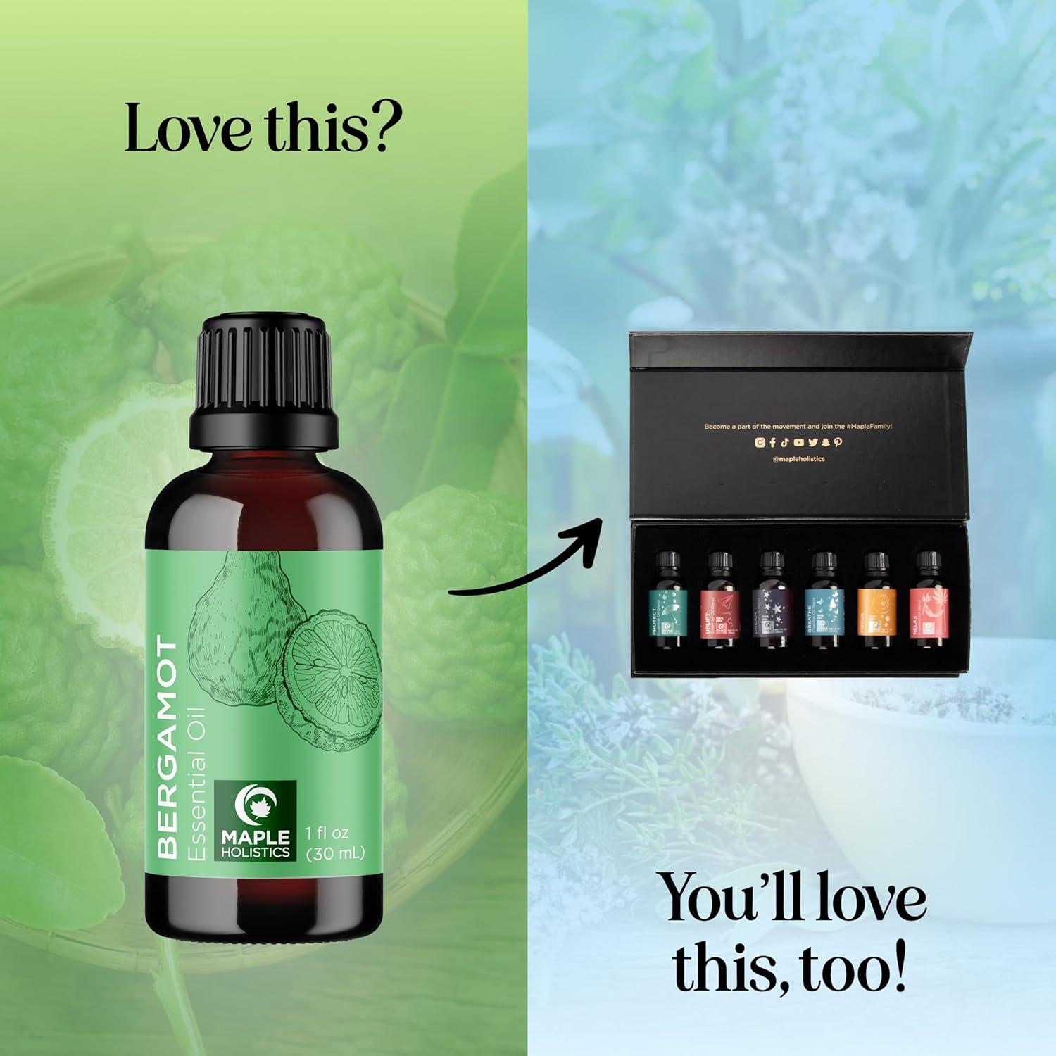 Aceite Esencial de Bergamota Maple Holistics 30ml - Puro y Natural