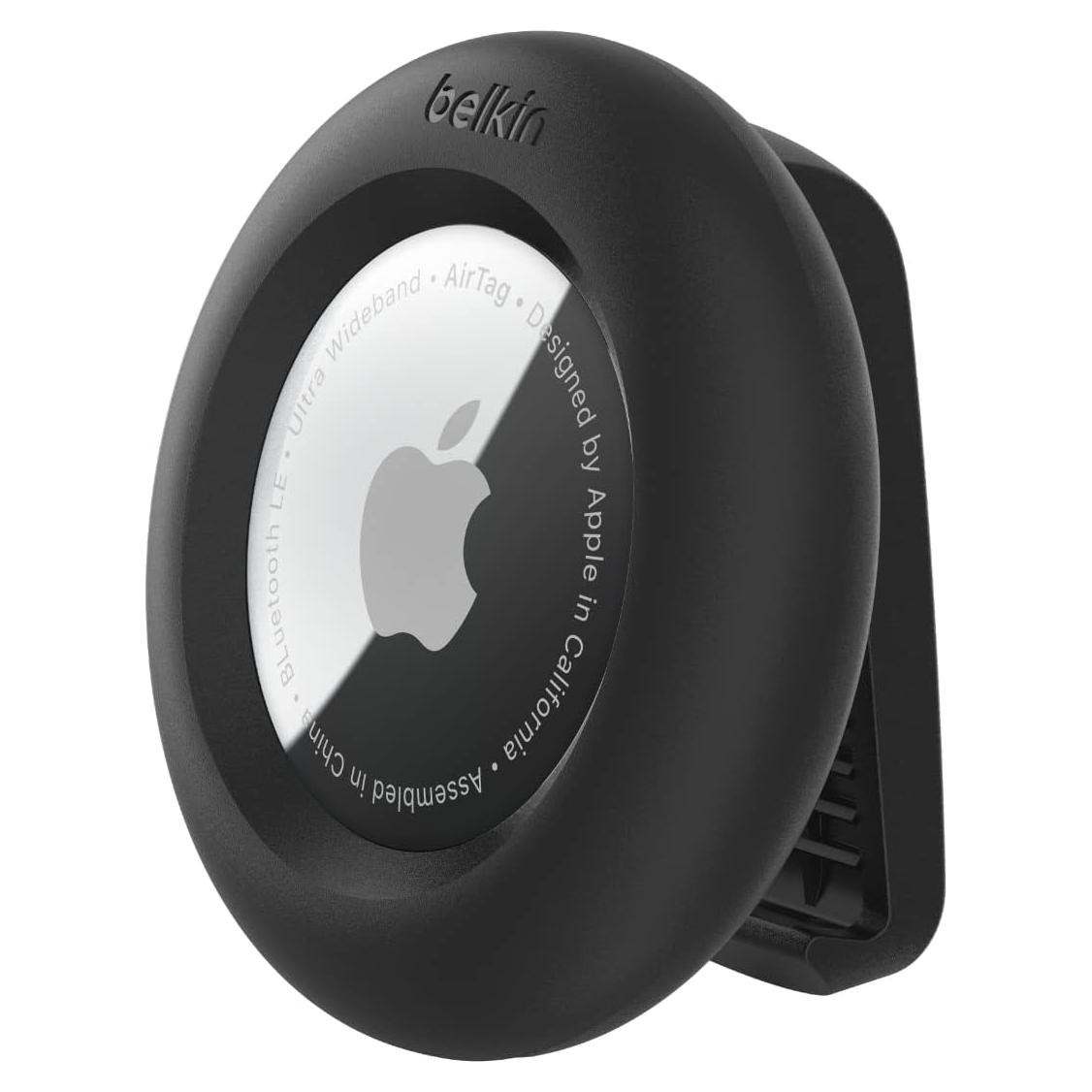 Soporte Seguro Belkin para Apple AirTag con Clip Negro