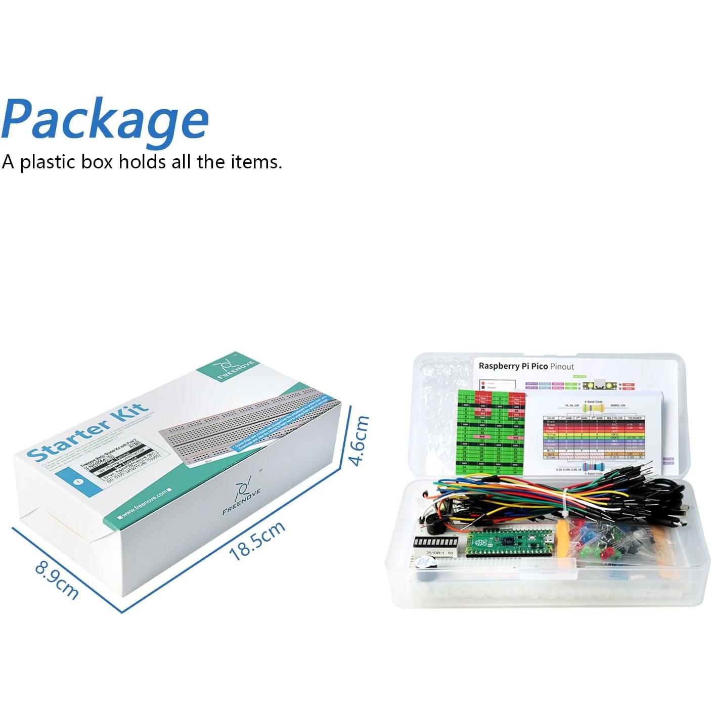 Kit de Inicio Freenove para Raspberry Pi Pico 2 - 55 Proyectos