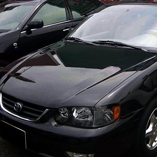 Faros de Carrocería Negra Spec-D para Toyota Corolla 2001-2002
