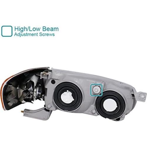 Faros de Carrocería Negra Spec-D para Toyota Corolla 2001-2002