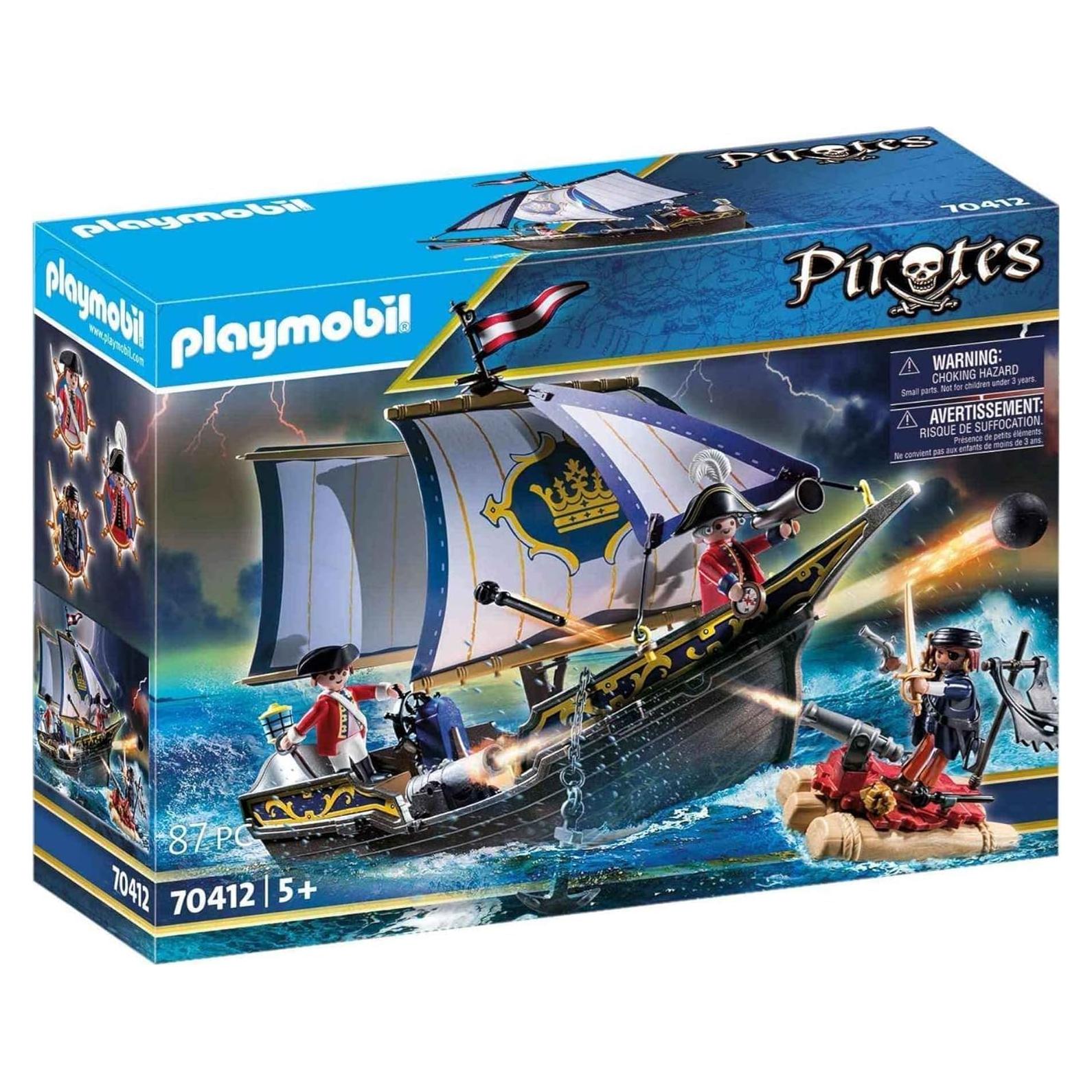Carabela Redcoats PLAYMOBIL 70412 con marineros y accesorios