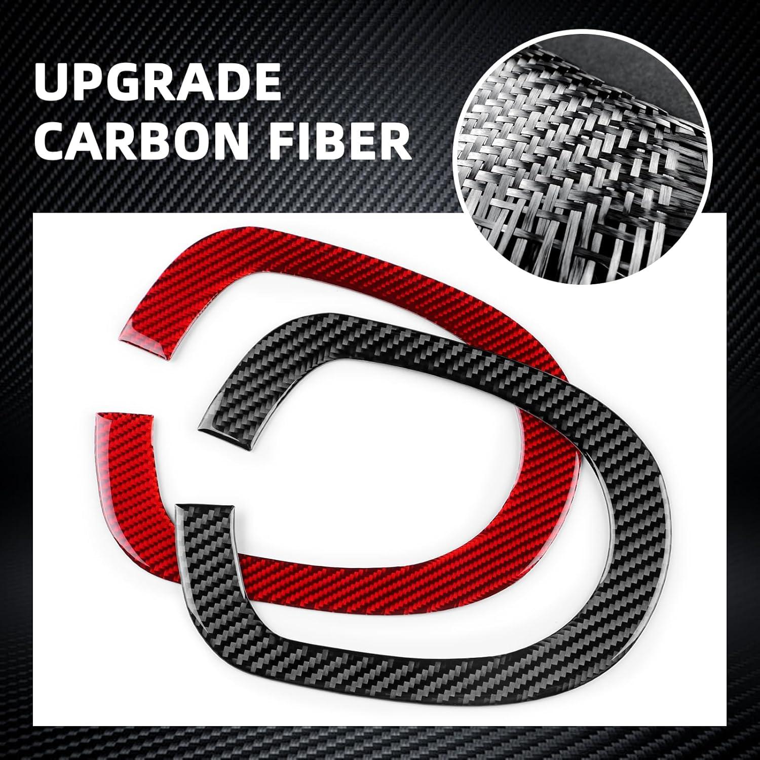 Cubierta de Cambio Automático FXETRNL para Toyota Yaris 2006-2011 - Carbono Rojo