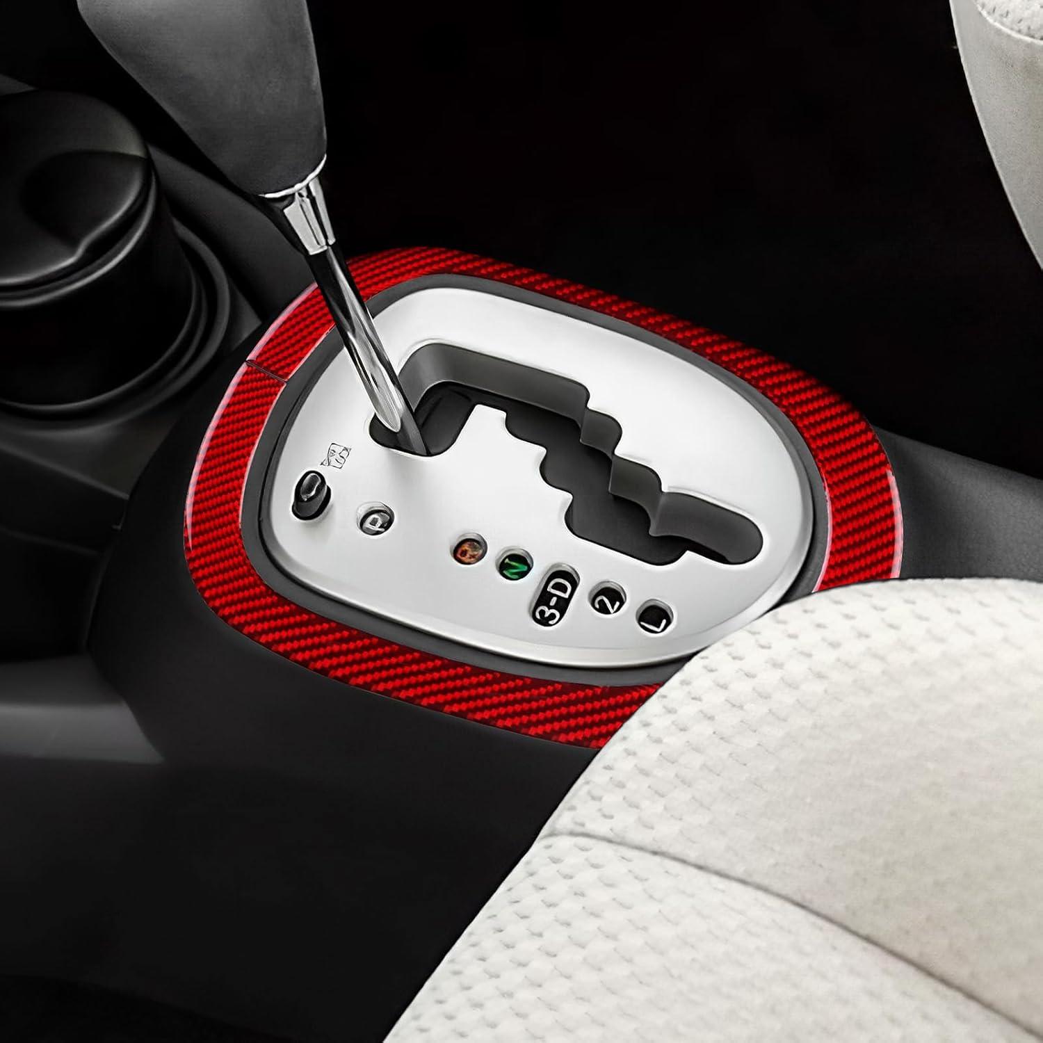 Cubierta de Cambio Automático FXETRNL para Toyota Yaris 2006-2011 - Carbono Rojo