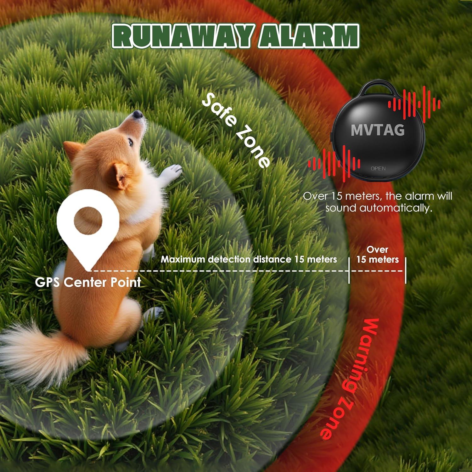 Collar GPS para Perros Zoifada - Ajustable 30-41 cm, Resistente al Agua