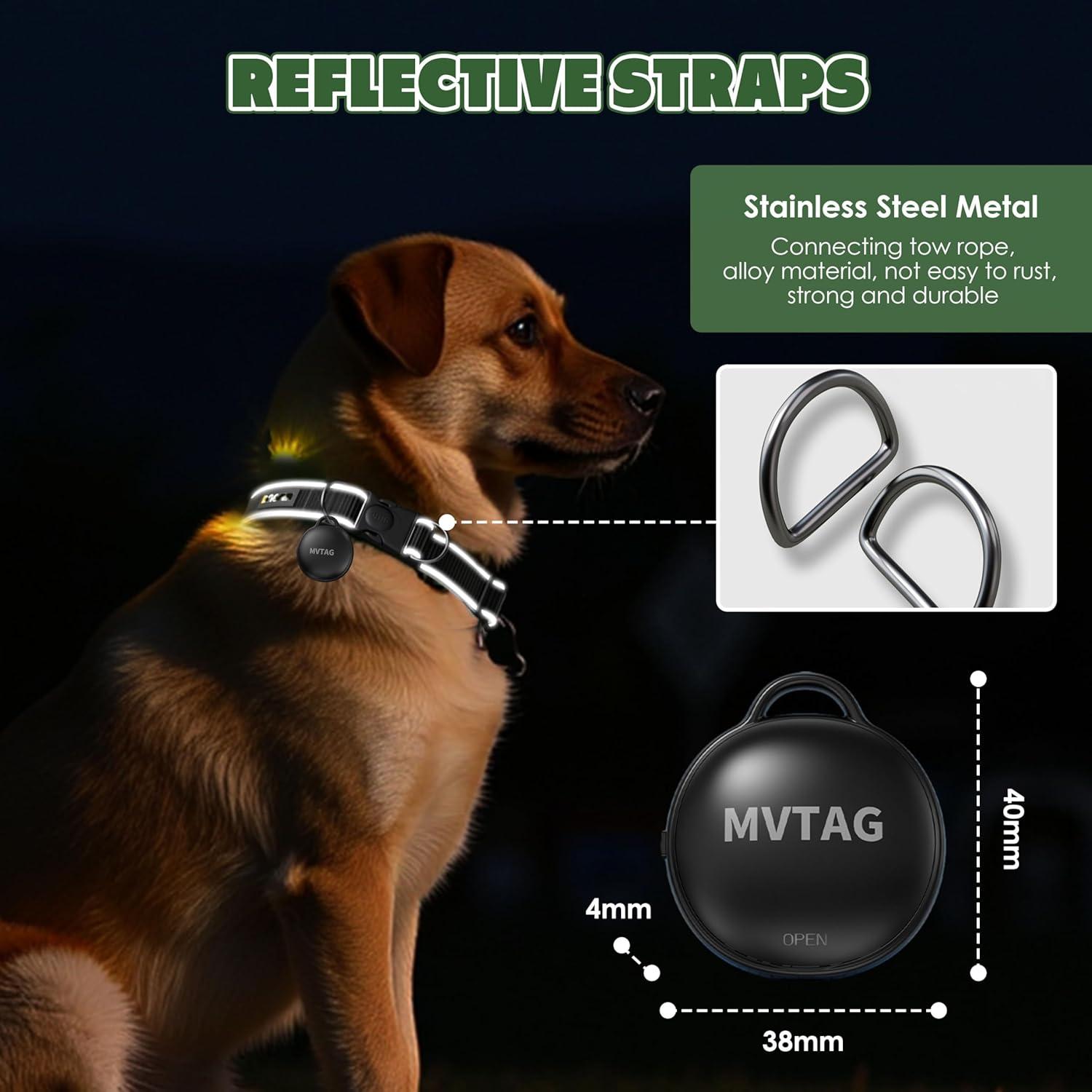 Collar GPS para Perros Zoifada - Ajustable 30-41 cm, Resistente al Agua