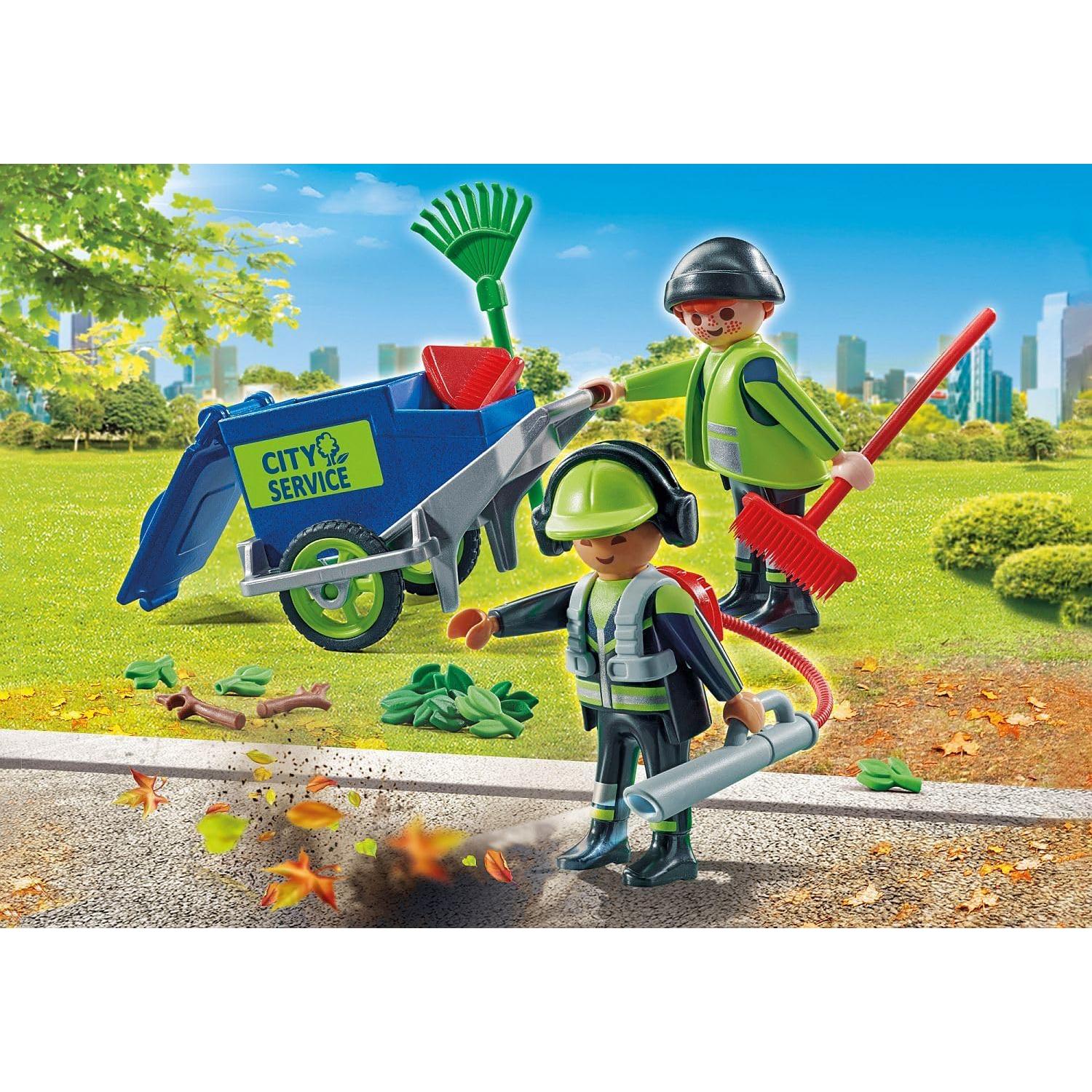 PLAYMOBIL Equipo de Limpieza 71434 Set 32 Piezas