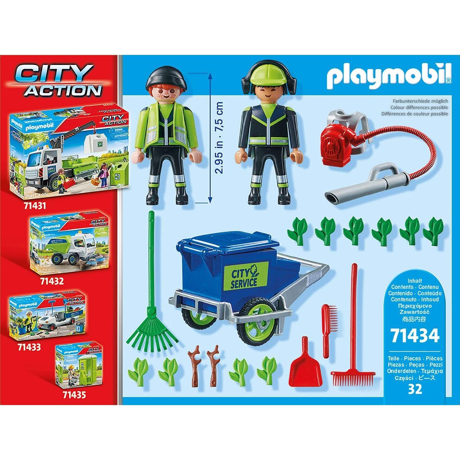 PLAYMOBIL Equipo de Limpieza 71434 Set 32 Piezas