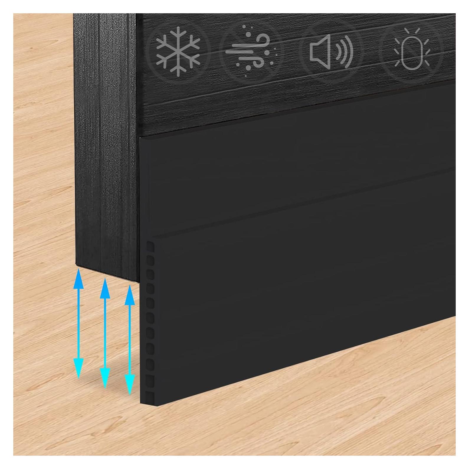 Tapón para Huecos Grandes SYIPO 3" x 99 cm Sello Ajustable Negro