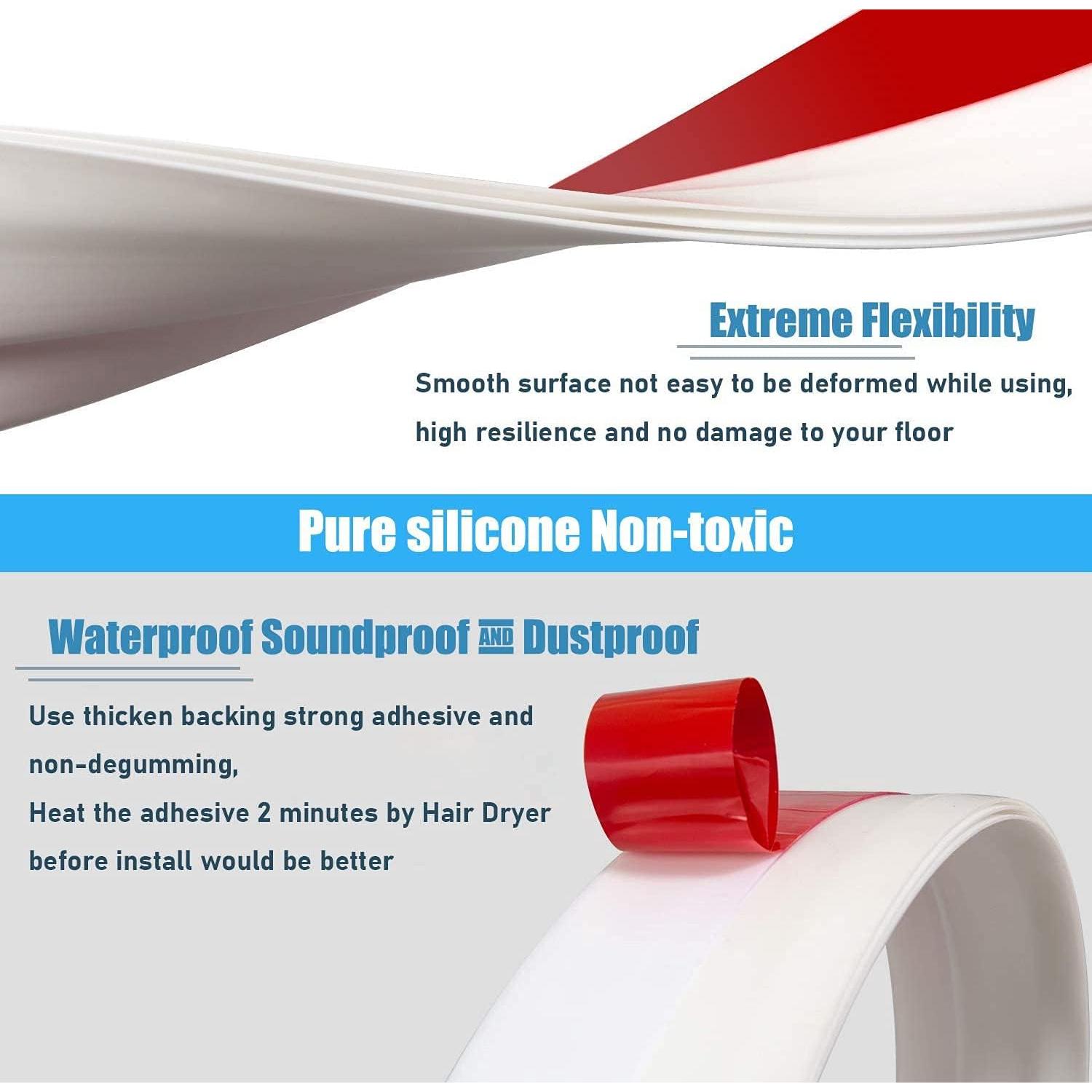 Tapón para Huecos Grandes SYIPO 3" x 99 cm Sello Ajustable Negro