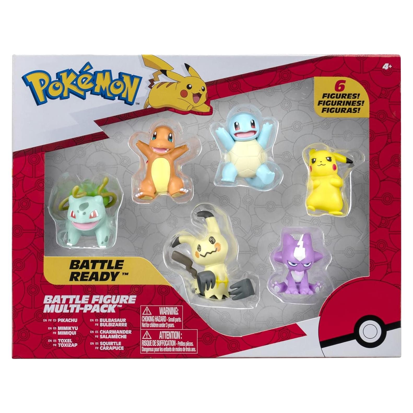 Paquete de Figuras de Batalla Pokémon 6 Pack - Jazwares