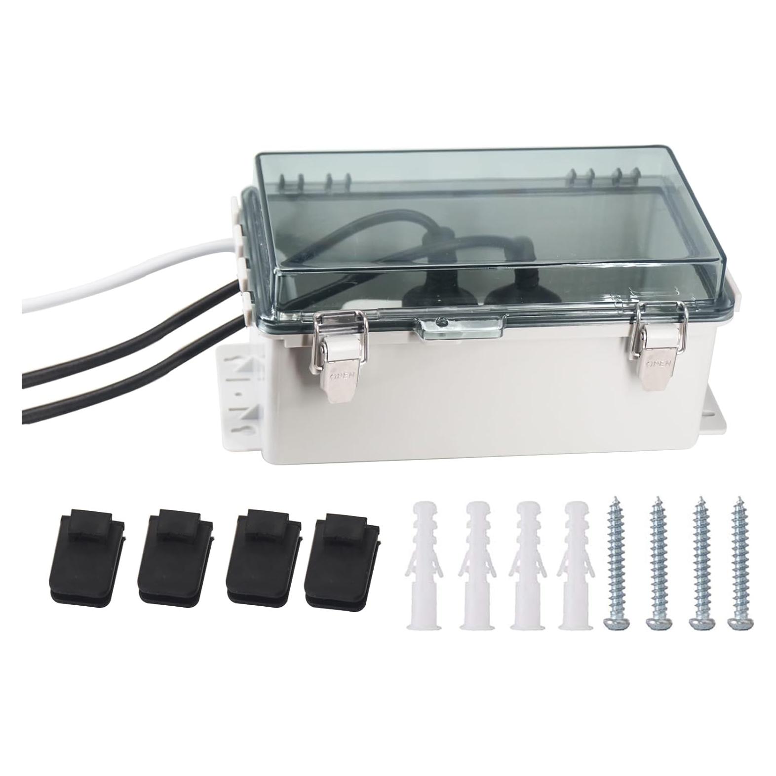 Caja Eléctrica Impermeable IP55 LuSumtly 22.6x12.4cm Transparente