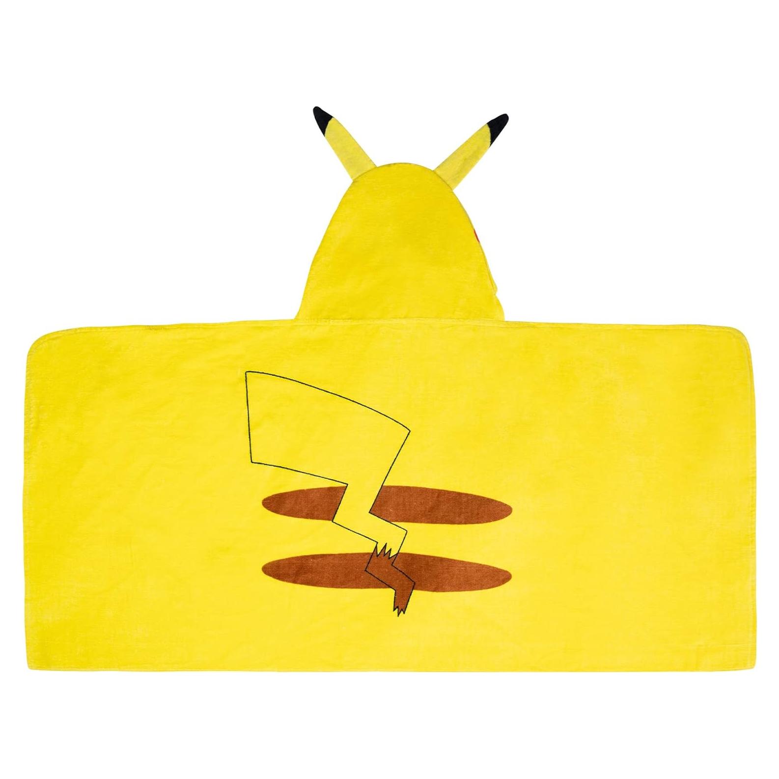 Toalla con Capucha Franco Pikachu 100% Algodón 60x120 cm