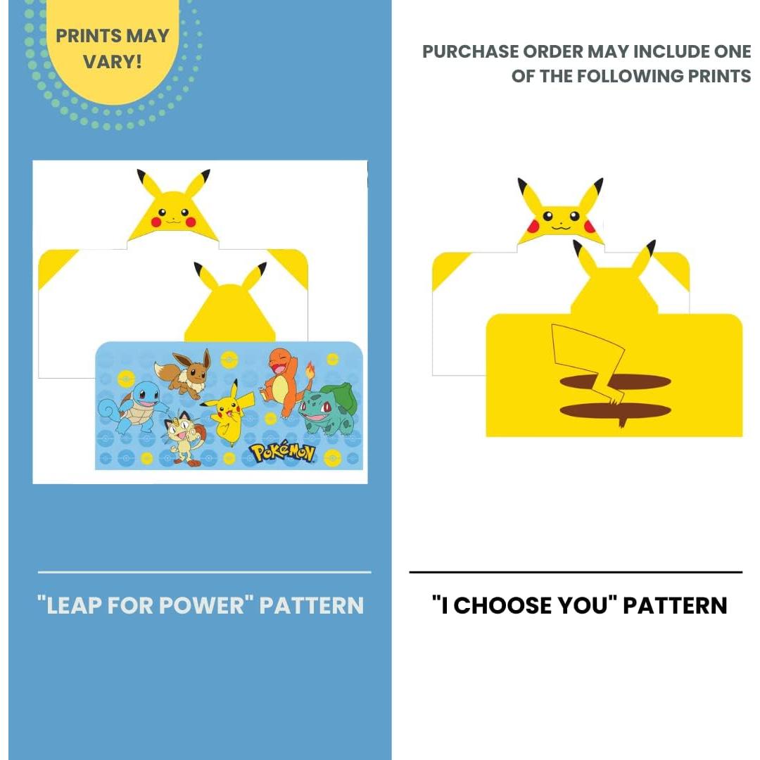 Toalla con Capucha Franco Pikachu 100% Algodón 60x120 cm