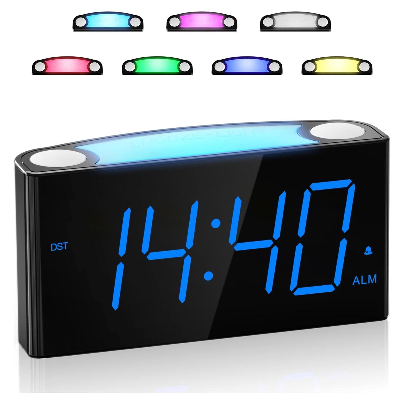 Reloj Despertador Digital Mesqool con Luz Nocturna y USB