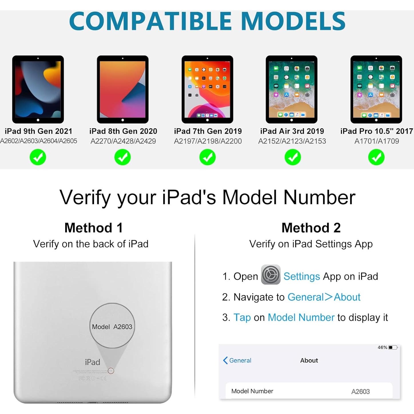 Funda Teclado Bluetooth MMK para iPad 10.2" 9ª/8ª/7ª Gen