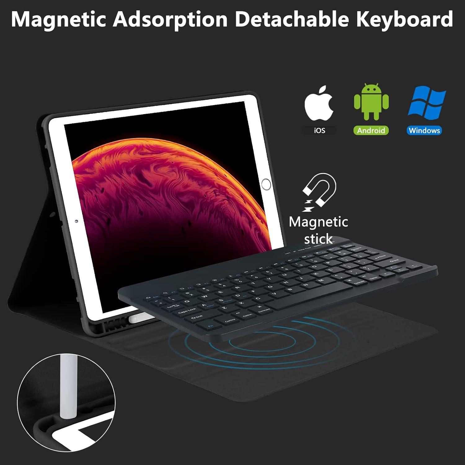 Funda Teclado Bluetooth MMK para iPad 10.2" 9ª/8ª/7ª Gen