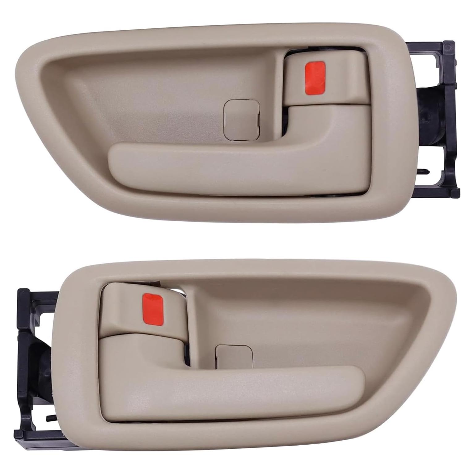 Manijas de Puerta Interior Lcyolada 2 Piezas Beige para Toyota