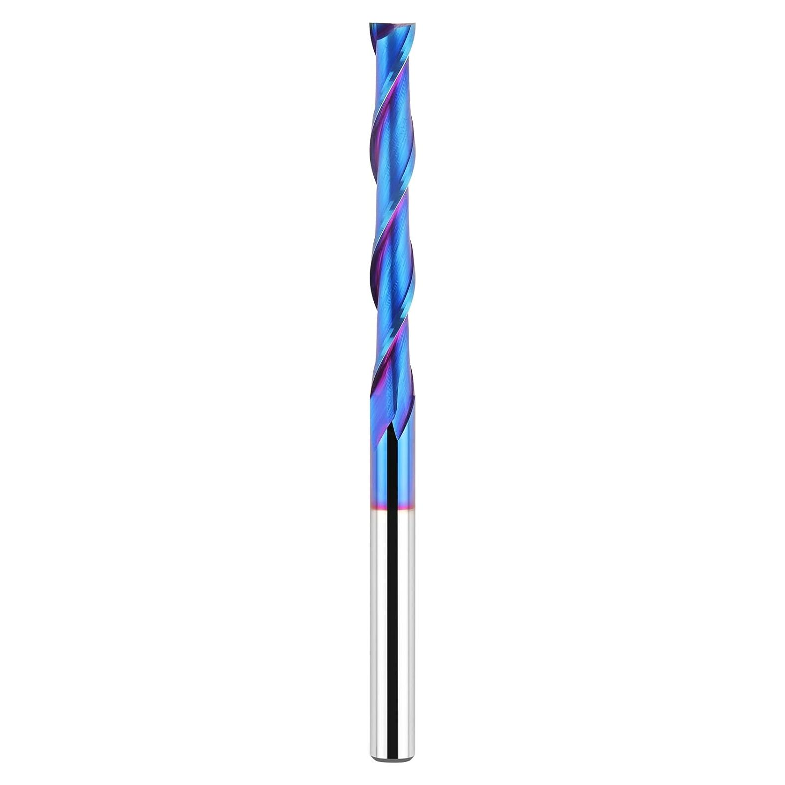 Fresa Router Espiral EANOSIC 10,16 cm Carburo Nano Azul
