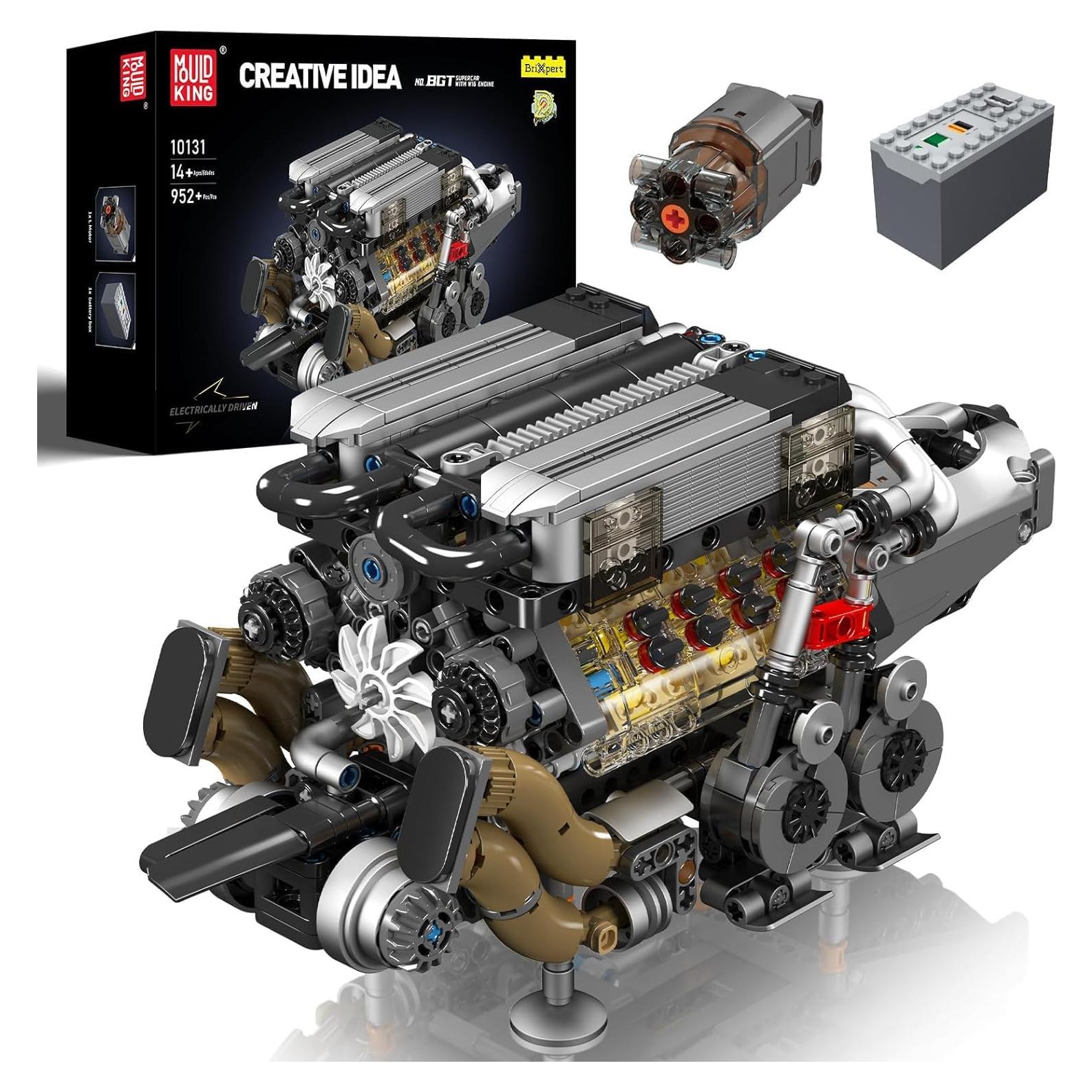 Conjunto Motor W16 Mould King 952 Piezas Juguete STEM