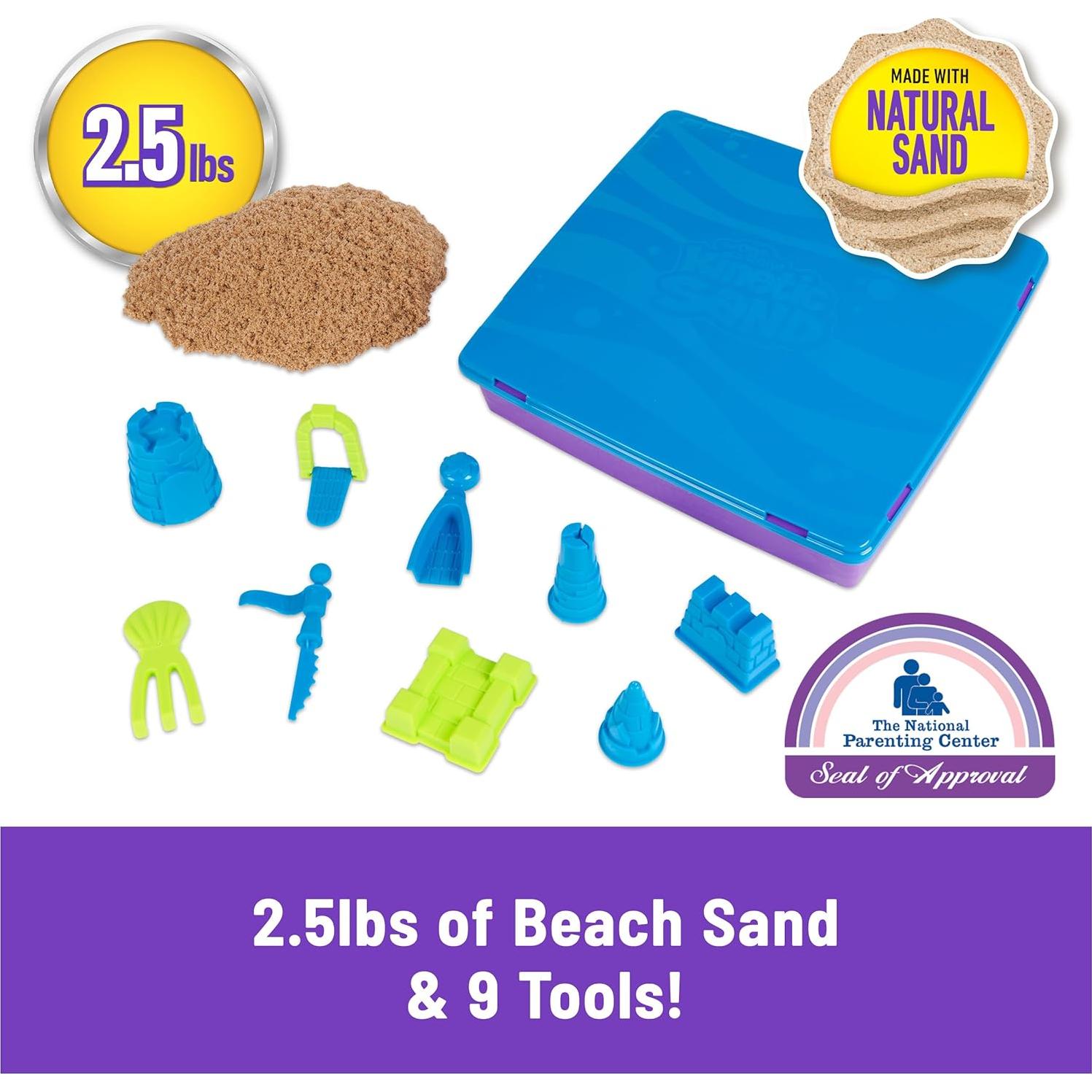 Kinetic Sand Castillo Playa Deluxe 1.13kg con Moldes y Herramientas