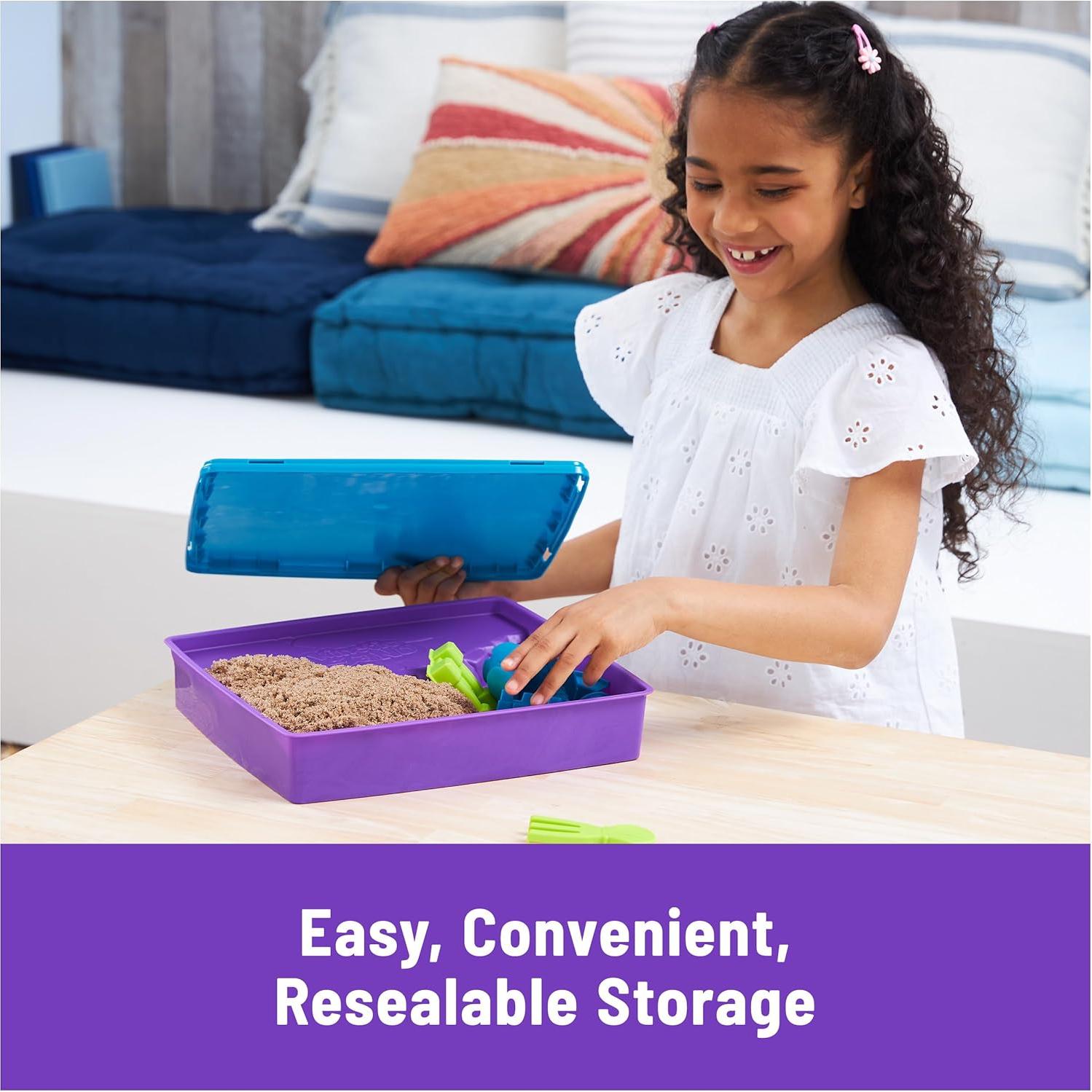 Kinetic Sand Castillo Playa Deluxe 1.13kg con Moldes y Herramientas