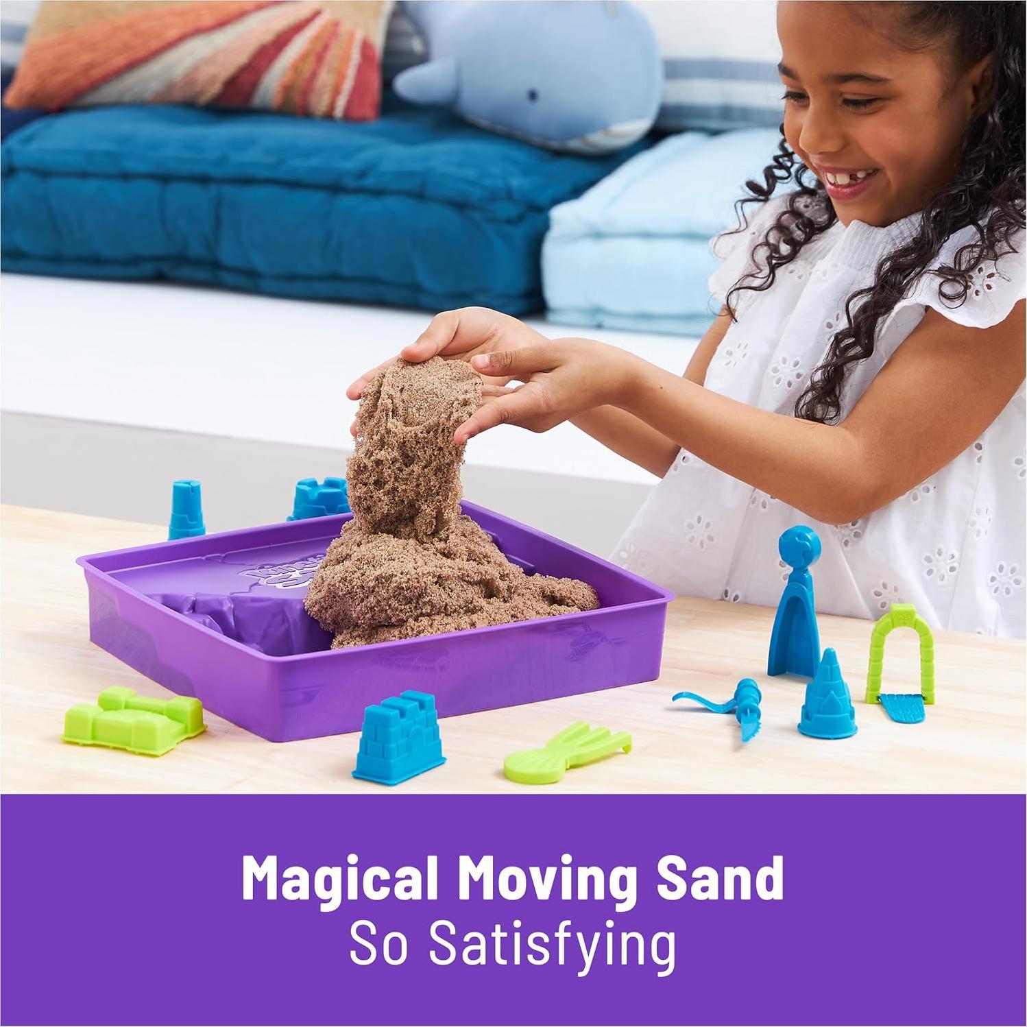 Kinetic Sand Castillo Playa Deluxe 1.13kg con Moldes y Herramientas