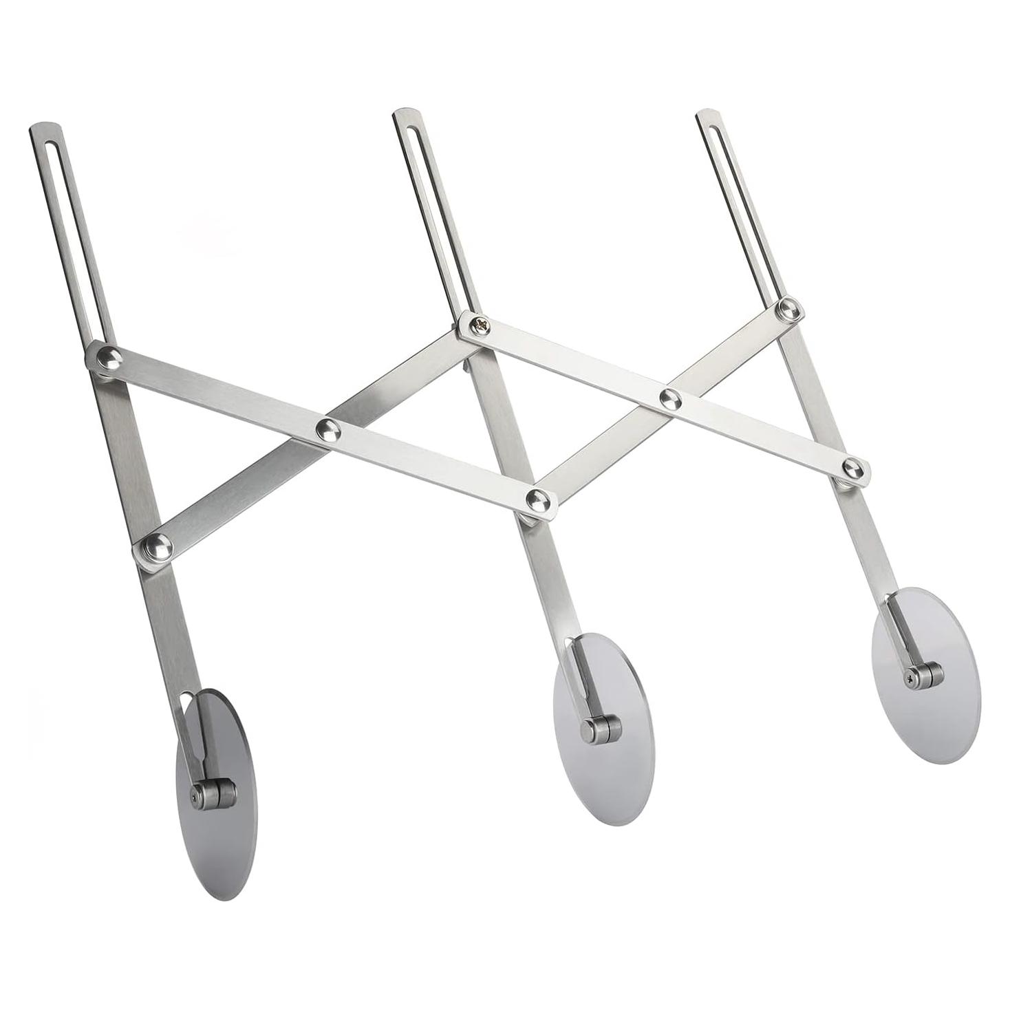 Cortador de Pizza 3 Ruedas Evannt Acero Inoxidable Ajustable