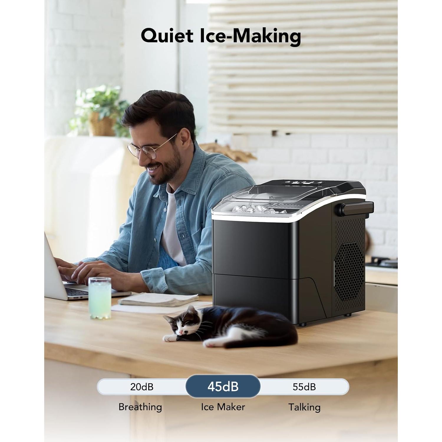 Máquina de Hielo Bebisuny 9 Cubos en 6 Minutos Portátil