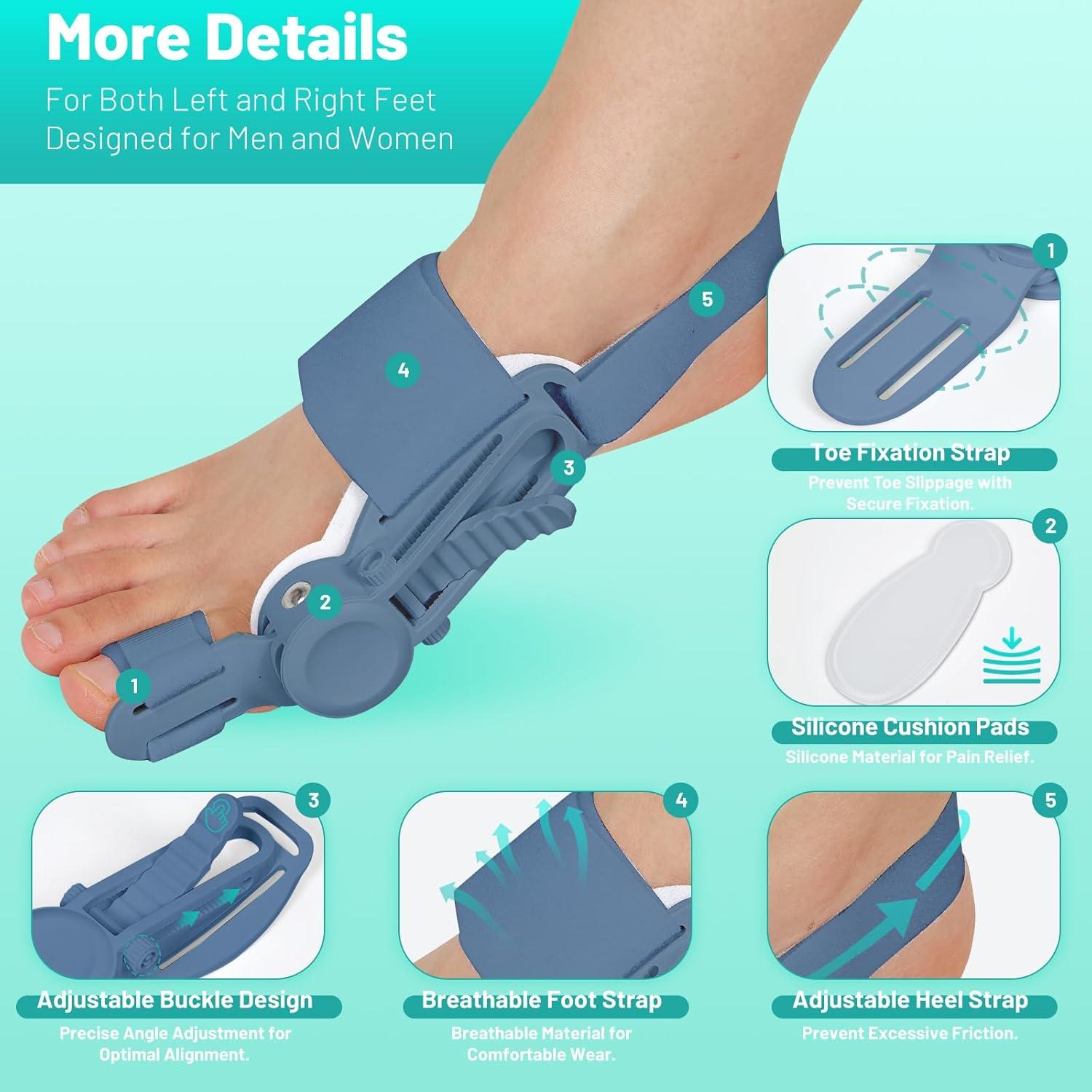 Corrector de Bunion QDAVE Ajustable para Alivio de Dolor