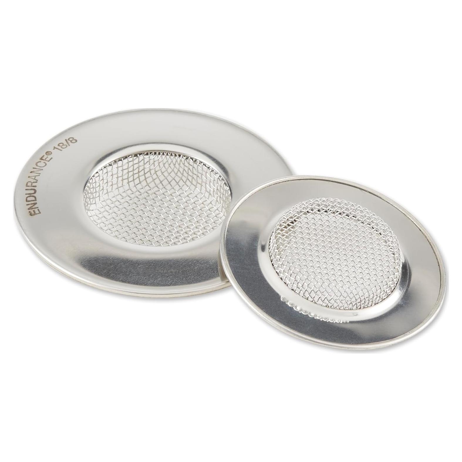 Colador de Fregadero RSVP International Acero Inoxidable Juego de 2